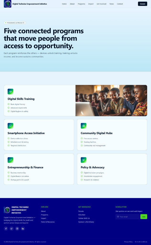 DTEI programs page